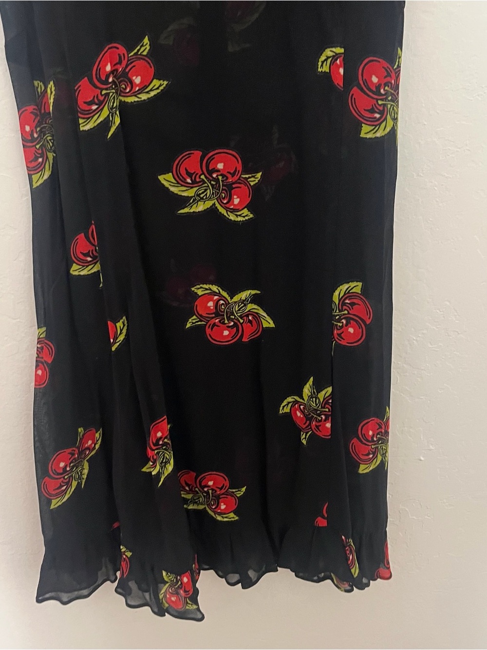 Vintage Betsey Johnson Cherry Babydoll Dress - Picture 5 of 10